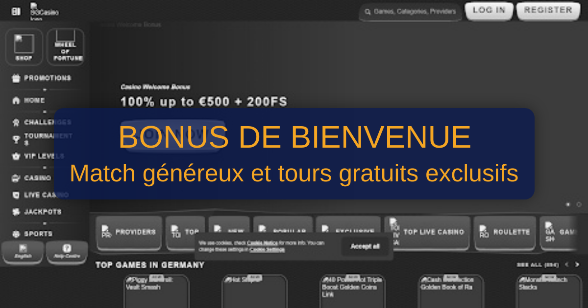 SG Casino welcome bonus